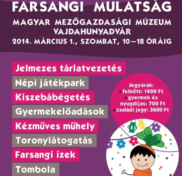 Farsangi mulatság a Vajdahunyadvárban