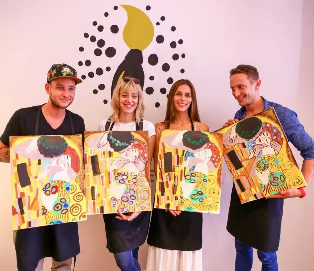 Klimt világhírű festményét alkották újra a sztárok