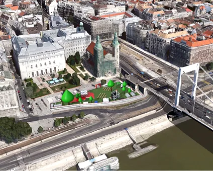 Olimpiai szurkolói központ nyílt Budapesten, a Március 15. téren