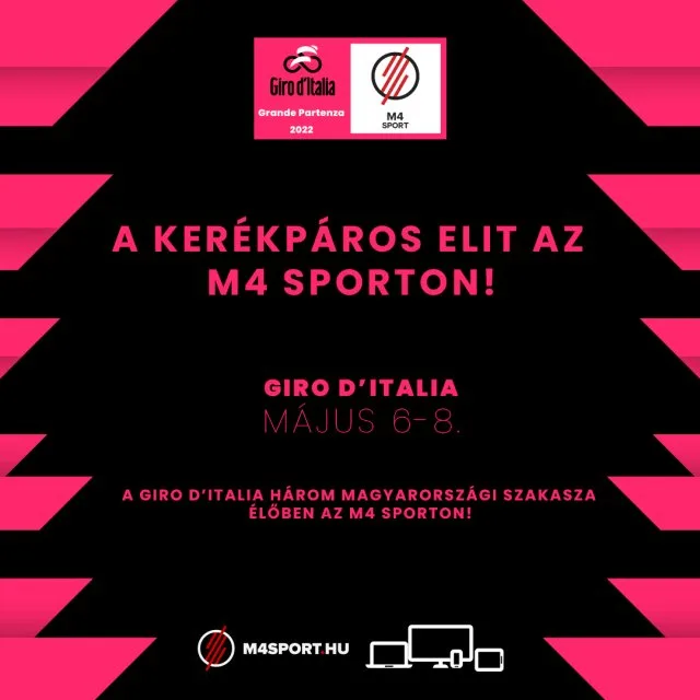 Giro d Italia és Tour de Hongrie: a kerékpáros elit az M4 Sporton!