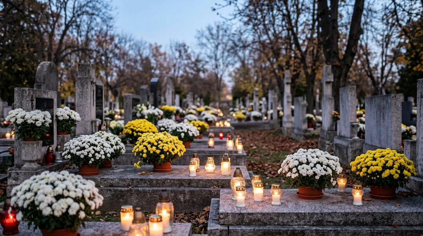 Mécses hőálló tartóban: 68 tűzeset volt tavaly a temetőkben